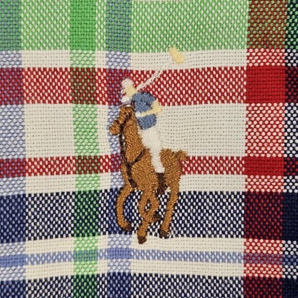 Ralph Lauren Dress Shirt Classic Fit Plaid Mens Sz L Oxford Long Sleeve Colorful - Picture 9 of 10